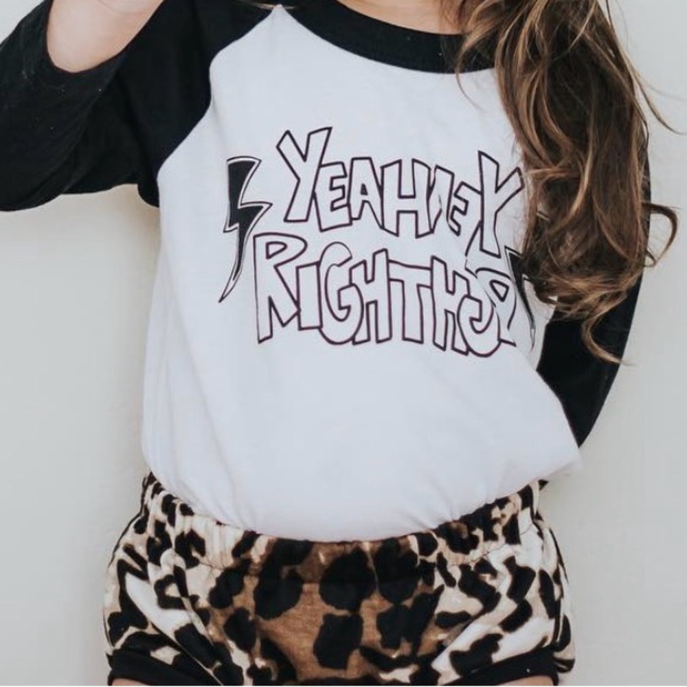 Tribe is Alive 'Yeah Right' Graphic Raglan Tee - 12/18 months